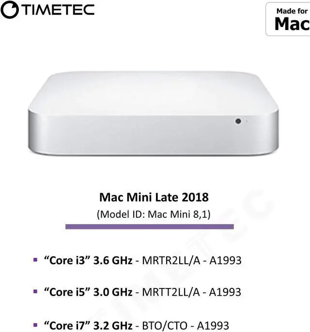 Alt view image 6 of 6 - Timetec 32GB KIT(2x16GB) Compatible for Apple DDR4 2666MHz / 2667MHz for Mid 2020 iMac (20,1/20,2) / Mid 2019 iMac (19,1) 27-inch w/Retina 5K, Late 2018 Mac mini (8,1) PC4-21333 /PC4-21300 MAC RAM