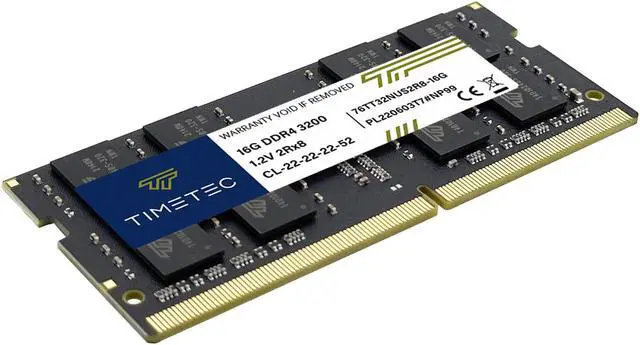 Alt view image 4 of 7 - Timetec 16GB DDR4 3200MHz PC4-25600 Non-ECC Unbuffered 1.2V CL22 260 Pin SODIMM Compatible with AMD and Intel Gaming Laptop Notebook PC Computer Memory RAM Module Upgrade (16GB)