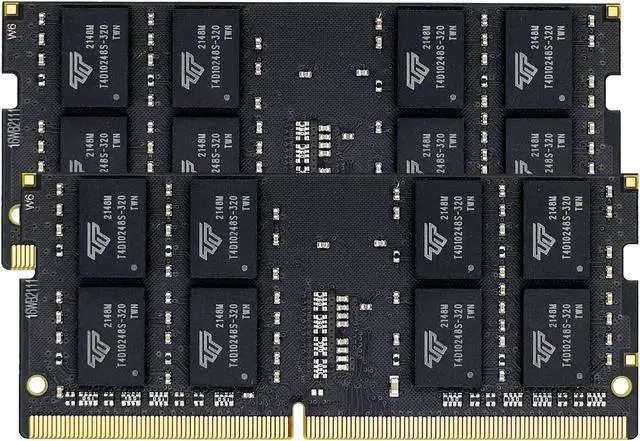 Alt view image 2 of 7 - Timetec 64GB KIT(2x32GB) DDR4 3200MHz PC4-25600 Non-ECC Unbuffered 1.2V CL22 2Rx8 Dual Rank 260 Pin SODIMM Compatible with AMD and Intel Gaming Laptop Notebook PC Computer Memory RAM Module Upgrade