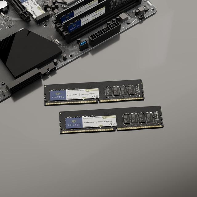 Alt view image 3 of 5 - Timetec 32GB KIT(2x16GB) DDR4 3200MHz (or 2933MHz or 2666MHz) PC4-25600 CL22 1.2V Non-ECC Unbuffered 2Rx8 Dual Rank 288 Pin UDIMM Desktop PC Computer Memory RAM Module Upgrade