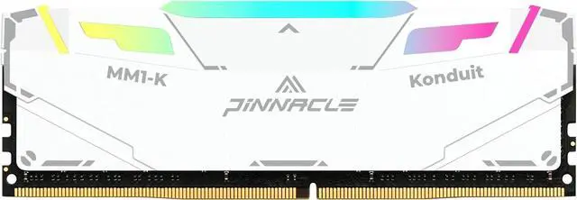 Main image of Timetec Pinnacle Konduit RGB 16GB DDR4 3200MHz PC4-25600 CL16-18-18-38 1.35V Dual Rank Compatible for AMD and Intel Desktop Gaming PC Memory Module - White