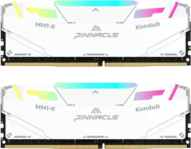Main image of Timetec Pinnacle Konduit RGB 16GB KIT(2x8GB) DDR4 3600MHz PC4-28800 CL18-22-22-42 XMP2.0 Overclocking 1.35V Compatible for AMD and Intel Desktop Gaming PC Memory Module RAM - White