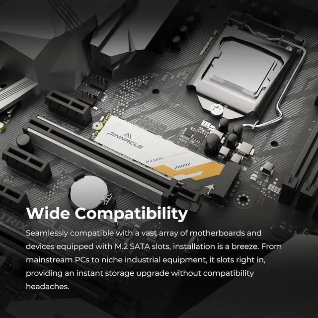 Alt view image 4 of 5 - Timetec 1TBx10 (10 Pack) SSD 3D NAND QLC SATA III 6Gb/s M.2 2280 NGFF Read Speed Up to 510MB/s SLC Cache Performance Boost Internal Solid State Drive for PC Computer Laptop and Desktop
