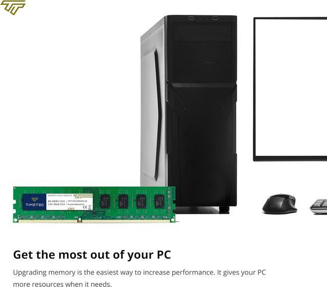 Alt view image 4 of 7 - Timetec 32GB KIT(4x8GB) DDR3 1333MHz PC3-10600 Non-ECC Unbuffered 1.5V CL9 2Rx8 Dual Rank 240 Pin UDIMM PC Desktop Computer Memory RAM Module Upgrade (32GB KIT(4x8GB))