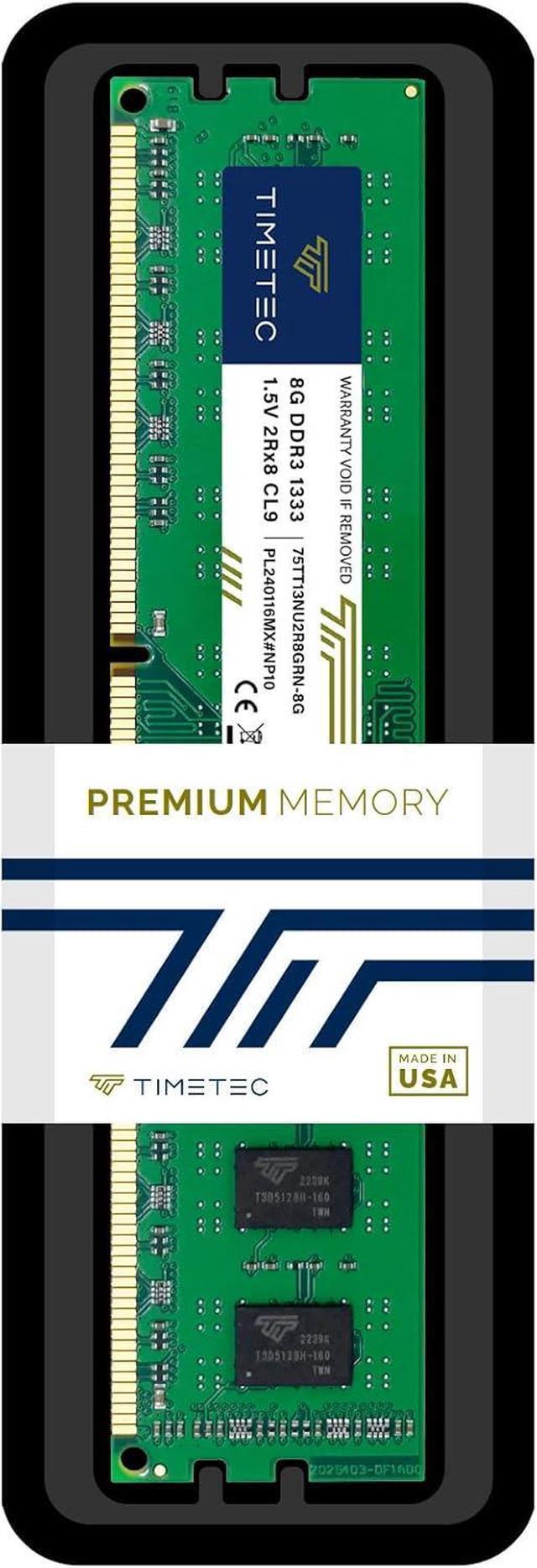 Alt view image 7 of 7 - Timetec 32GB KIT(4x8GB) DDR3 1333MHz PC3-10600 Non-ECC Unbuffered 1.5V CL9 2Rx8 Dual Rank 240 Pin UDIMM PC Desktop Computer Memory RAM Module Upgrade (32GB KIT(4x8GB))