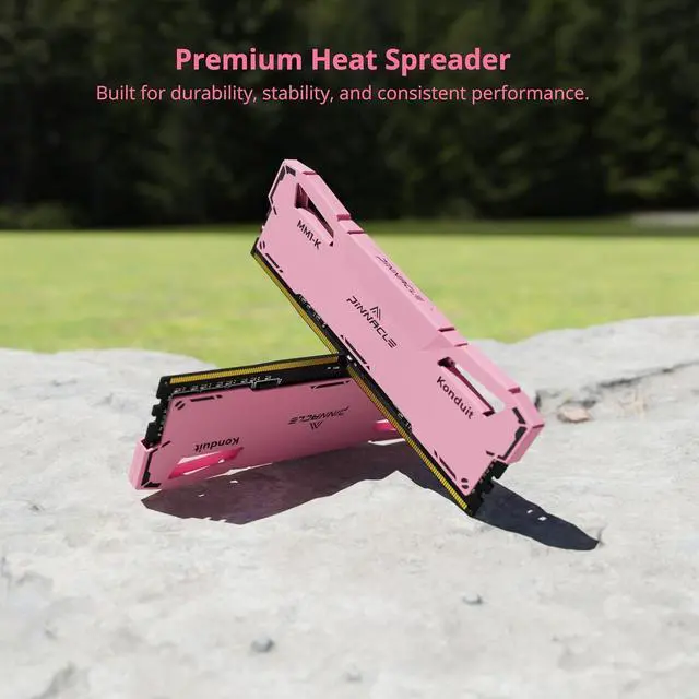 Alt view image 4 of 7 - Timetec Pinnacle Konduit 8GB DDR4 3200MHz PC4-25600 CL16-18-18-38 XMP2.0 Overclocking 1.35V Compatible for AMD and Intel Desktop Gaming PC Memory Module RAM - Pink