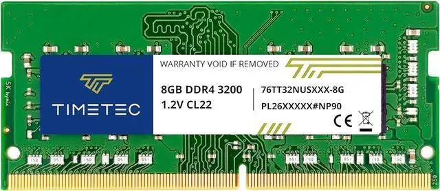 Alt view image 4 of 7 - Timetec 8GB DDR4 3200MHz (PC4-3200AA) PC4-25600 SODIMM Laptop RAM 260-Pin 1.2V CL22 Non-ECC Unbuffered Memory Module for Laptop, Notebook, Mini PC, All-in-One