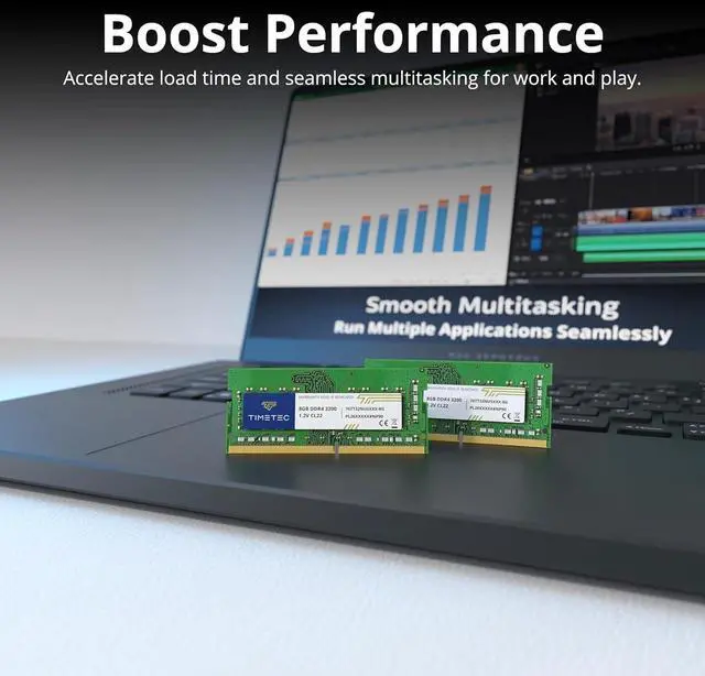 Alt view image 5 of 7 - Timetec 8GB DDR4 3200MHz (PC4-3200AA) PC4-25600 SODIMM Laptop RAM 260-Pin 1.2V CL22 Non-ECC Unbuffered Memory Module for Laptop, Notebook, Mini PC, All-in-One