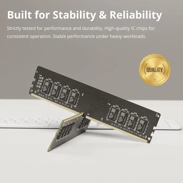 Alt view image 4 of 7 - Timetec 16GB KIT (2x8GB) DDR4 3200MHz (PC4-3200AA) PC4-25600 UDIMM Desktop RAM 288-Pin 1.2V CL22 Non-ECC Unbuffered DIMM Memory Module Upgrade