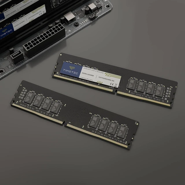 Alt view image 6 of 7 - Timetec 16GB KIT (2x8GB) DDR4 3200MHz (PC4-3200AA) PC4-25600 UDIMM Desktop RAM 288-Pin 1.2V CL22 Non-ECC Unbuffered DIMM Memory Module Upgrade