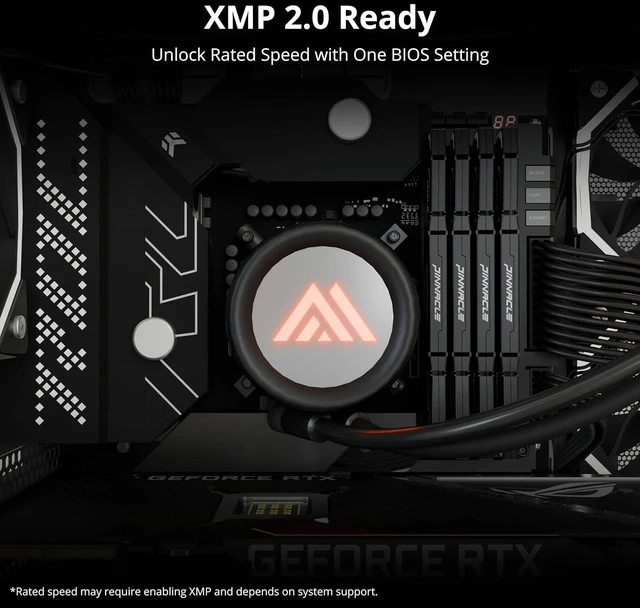 Alt view image 4 of 7 - Timetec Pinnacle Konduit 16GB DDR4 3600MHz PC4-28800 CL18-22-22-42 XMP2.0 Overclocking 1.35V Dual Rank Compatible for AMD and Intel Desktop Gaming PC Memory Module - Black