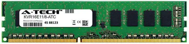 Main image of (NOT FOR HOME PC!) 8GB DDR3 PC3-12800E ECC UDIMM (Kingston KVR16E11/8 Equivalent) Server Memory RAM