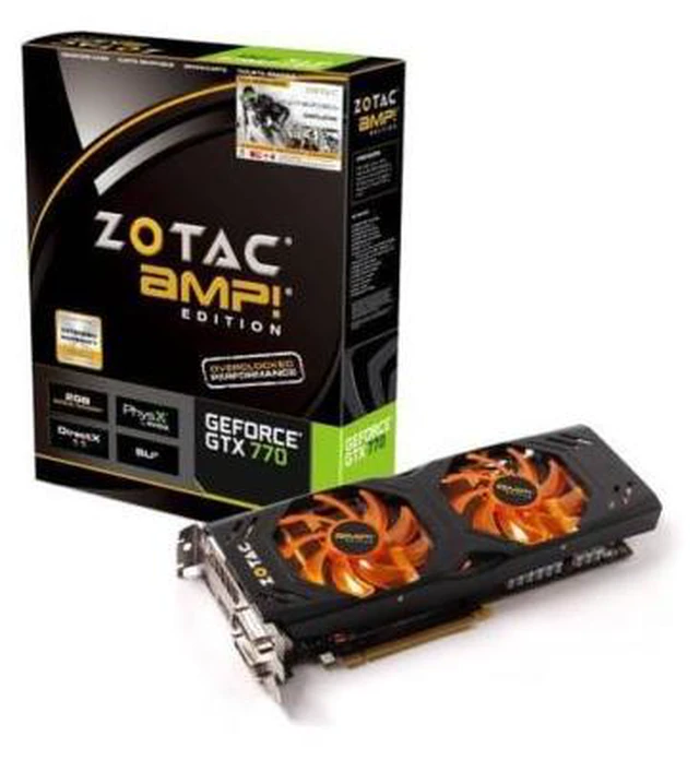 Main image of New ZOTAC Video Card NVIDIA GeForce GTX 770 AMP! Edition 2 GB GDDR5 2DVI/HDMI/DisplayPort PCI-Express 2GB(SaveMart)