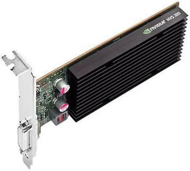 Alt view image 3 of 3 - PNY Quadro NVS 300 VCNVS300X1-PB 512MB DDR3 PCI Express x1 Low Profile Workstation Video Card