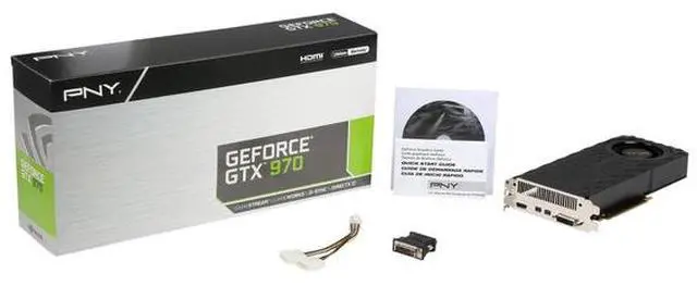 Alt view image 5 of 6 - PNY NVIDIA GeForce GTX 970 4GB GDDR5 DVI/HDMI/2Mini DisplayPort PCI-Express Video Graphics Card