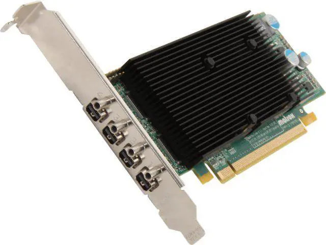 Alt view image 2 of 5 - Matrox M9148 M9148-E1024LAF 1GB PCI Express x16 Low-profile Workstation Video Graphics  Card
