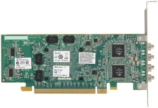 Alt view image 3 of 5 - Matrox M9148 M9148-E1024LAF 1GB PCI Express x16 Low-profile Workstation Video Graphics  Card