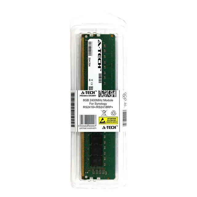 Alt view image 2 of 5 - A-Tech 8GB 2400MHz DDR4 RAM for Synology RS2418+/RS2418RP+ NAS Server Memory