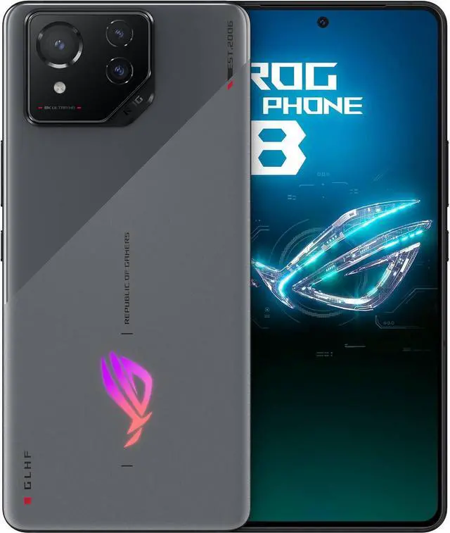 Alt view image 7 of 10 - ASUS ROG Phone 8 Unlocked Android Phone, US Version, 6.78" 165Hz AMOLED Display, 256GB Storage, 16GB RAM, 5500mAh Battery, 50MP Gimbal Camera, 32MP Front, Snapdragon 8 Gen 3, Dual-SIM, Rebel Gray