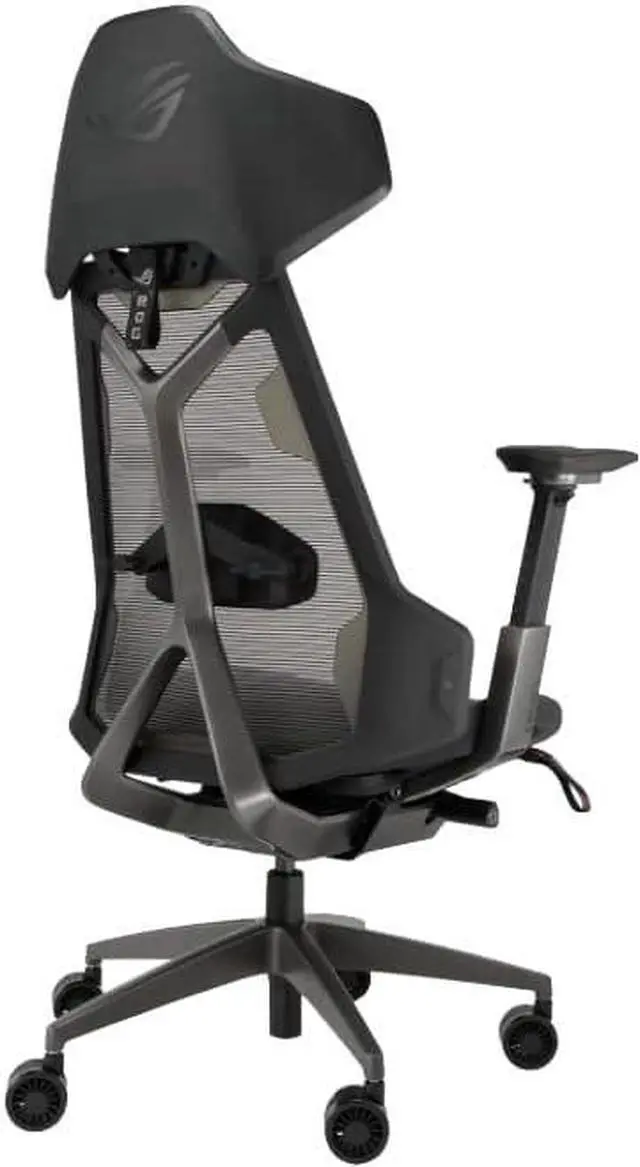 Alt view image 3 of 4 - ASUS ROG Destrier Ergo Gaming Chair, Futuristic Cyborg Aesthetic, Versatile Seat Adjustments, Mobile Arm Support Mode, Acoustic Panel, Aluminum Frame, Breathable Mesh and Comfortable PU Foam, Black