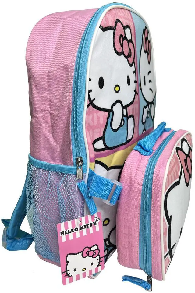 Alt view image 2 of 4 - Hello Kitty 16" Pink Backpack with Rectangular Lunch Bag