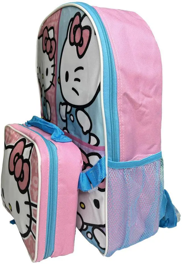 Alt view image 3 of 4 - Hello Kitty 16" Pink Backpack with Rectangular Lunch Bag