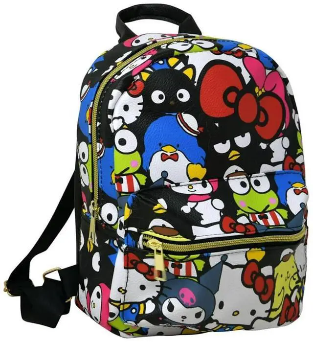 Main image of Hello Kitty and Friends 10" Faux Leather Mini Backpack - A Cute and Compact Companion for Young Hearts!