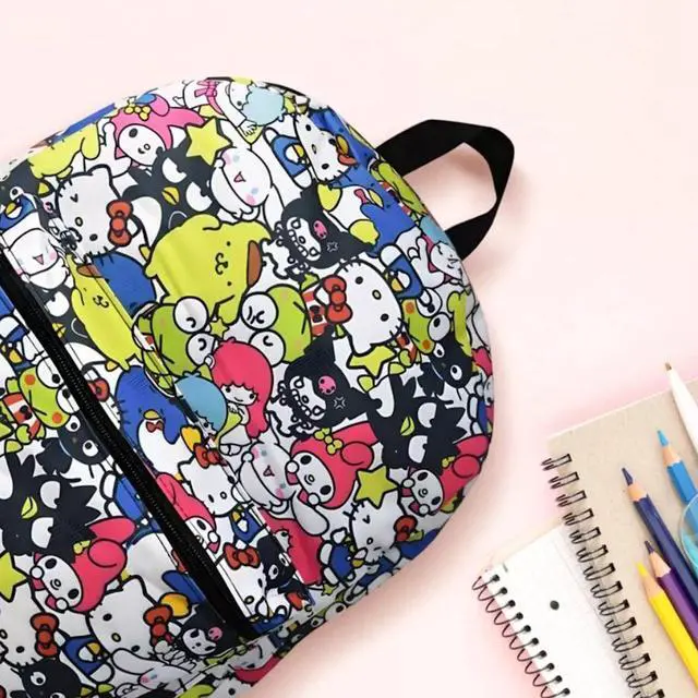Alt view image 2 of 2 - Sanrio Hello Kitty & Friends All Over 16" School Backpack with Front Pocket