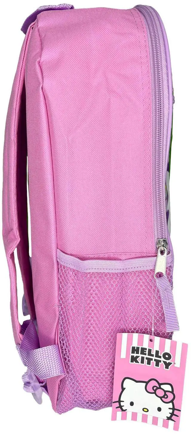 Alt view image 3 of 4 - Hello Kitty 16" 4pc Backpack Set with Lunch Kit, Key Chain & Carabiner