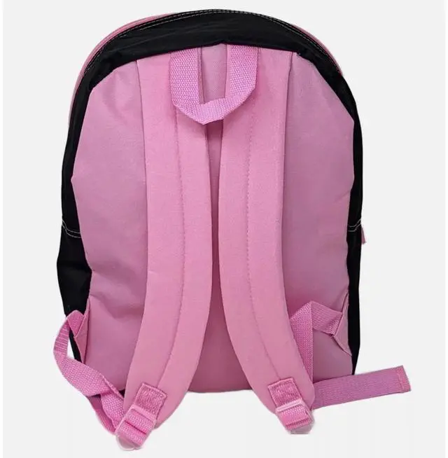 Alt view image 2 of 4 - Hello Kitty Sanrio My Melody & Kuromi 15" inch Pink and Black School Backpack for Girls
