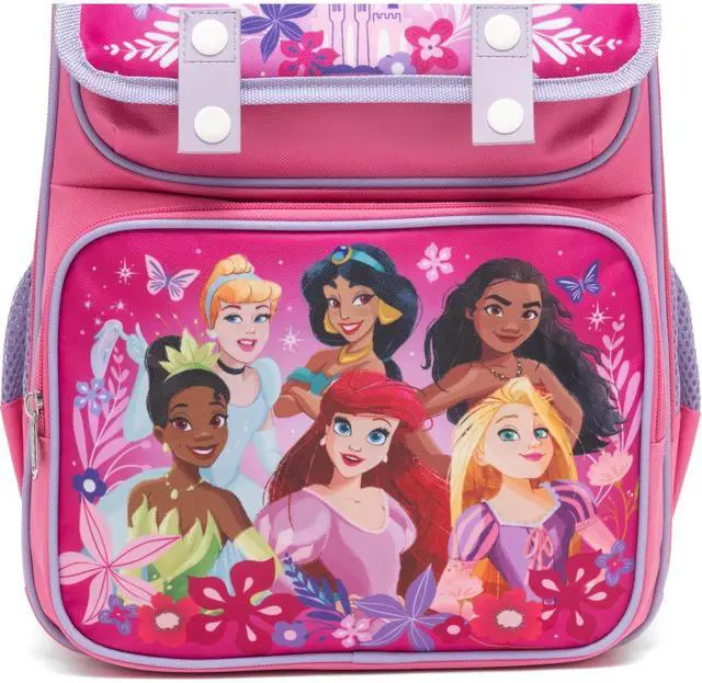 Alt view image 4 of 4 - Disney Princesses 15.5" Polyester Pink Large Backpack with 2 Front Pockets