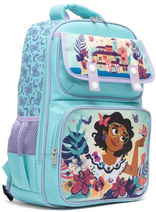 Alt view image 2 of 4 - Disney Encanto 15.5" Polyester Blue Large Backpack with 2 Front Pockets