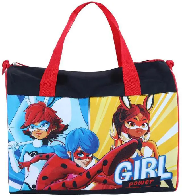 Main image of Miraculous Ladybug Duffel Bag Small Carry-On BunnyX Rena Rouge Girls Red Black