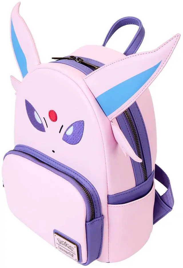 Alt view image 3 of 4 - Loungefly Pokemon 3D Pink Espeon Mini Faux Leather Backpack