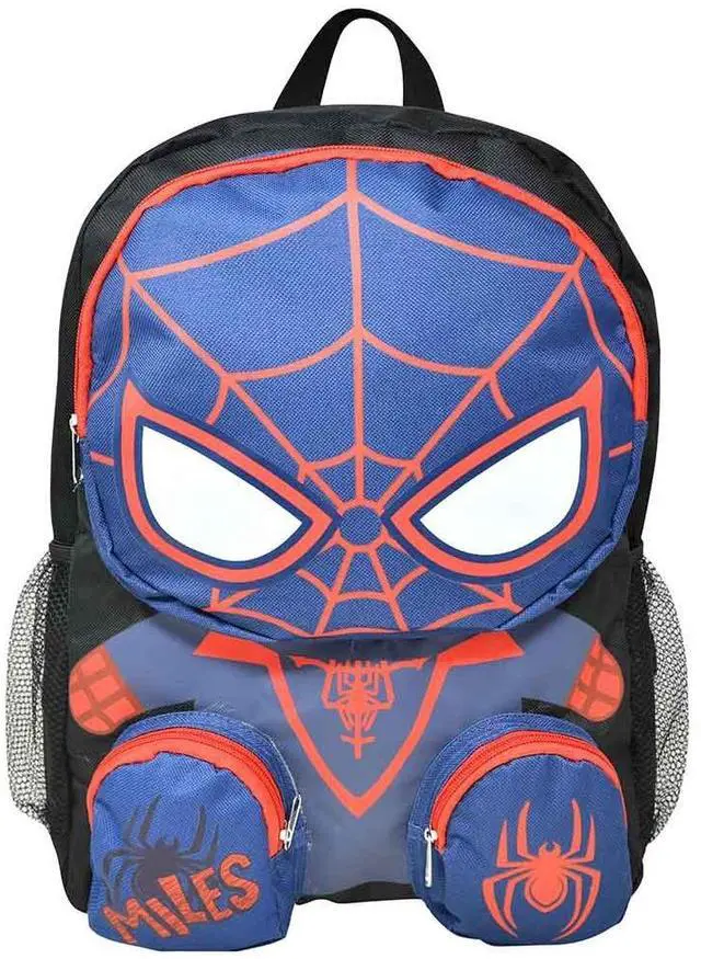 Main image of Spiderman Friends Miles 16" Backpack with 3 Zipper Pockets