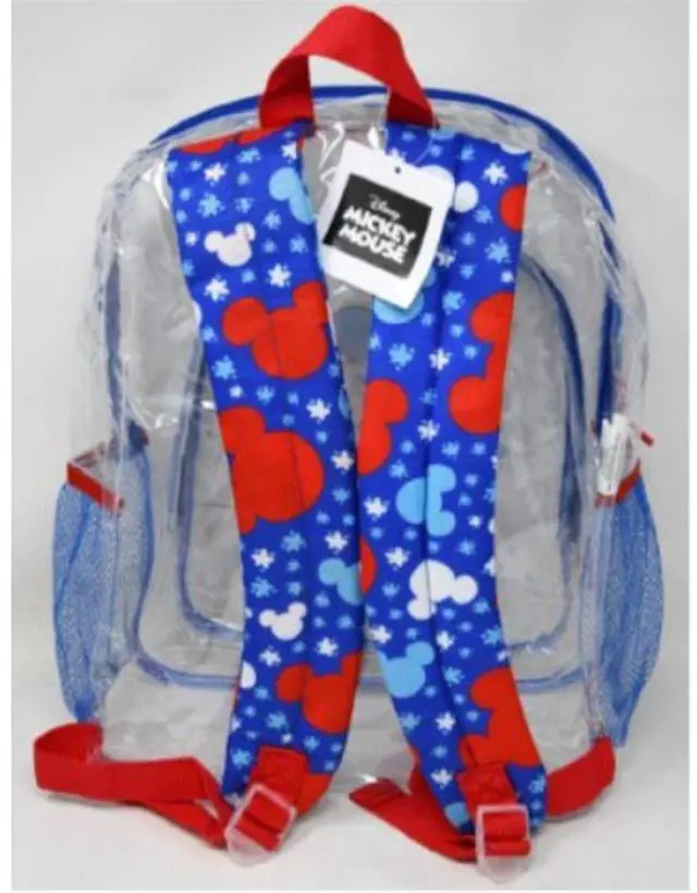 Alt view image 2 of 3 - Mickey Transparent 16" Clear Backpack