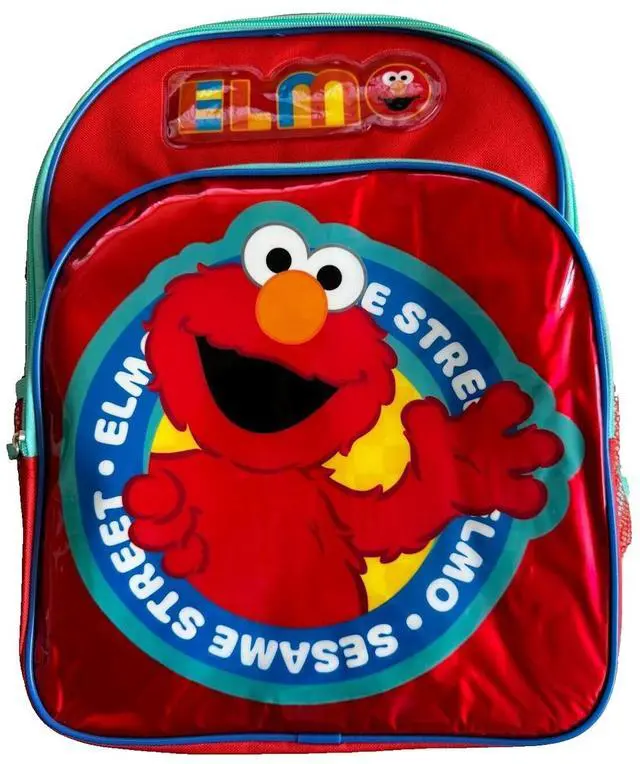 Alt view image 3 of 4 - Sesame Street Elmo 16" Dual-Compartment Backpack