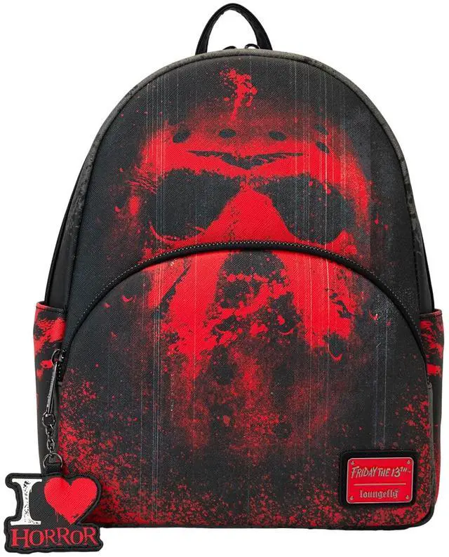 Main image of Loungefly Warner Brothers Friday The 13th I Heart Horror Mini Backpack
