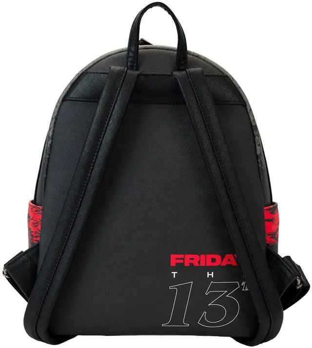 Alt view image 4 of 4 - Loungefly Warner Brothers Friday The 13th I Heart Horror Mini Backpack