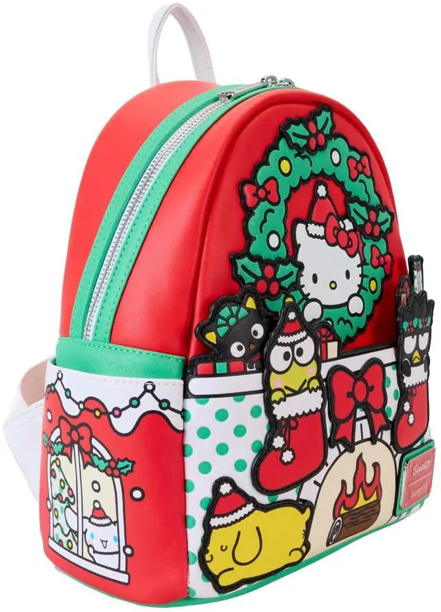 Alt view image 2 of 3 - Loungefly Sanrio Hello Kitty Winter Wonderland Red Mini Backpack