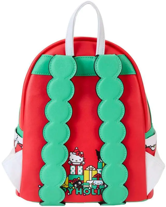 Alt view image 3 of 3 - Loungefly Sanrio Hello Kitty Winter Wonderland Red Mini Backpack