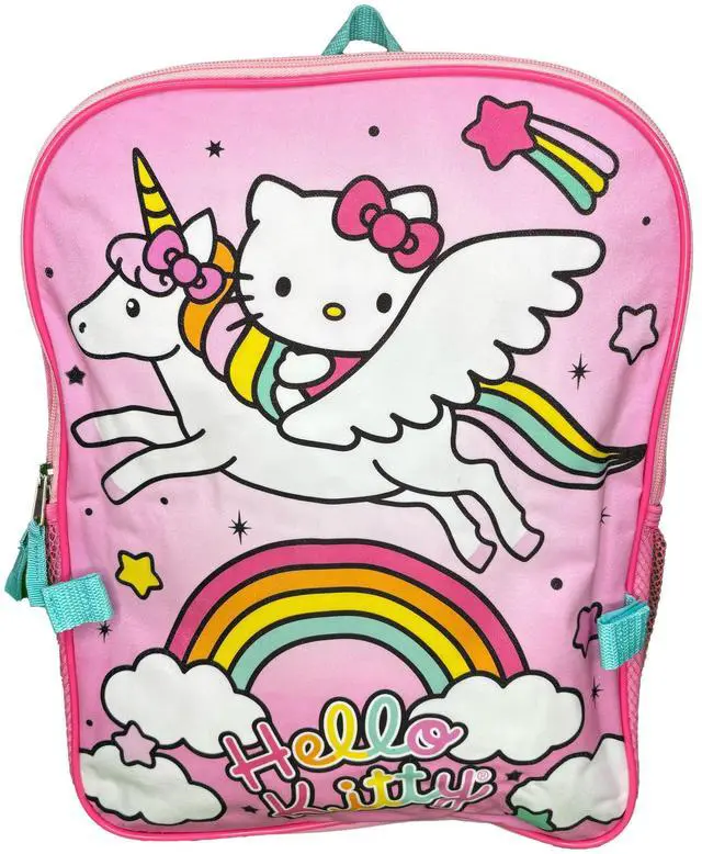Alt view image 2 of 4 - Hello Kitty 16" School Backpack with Large Pocket & Rectangular Lunch Bag