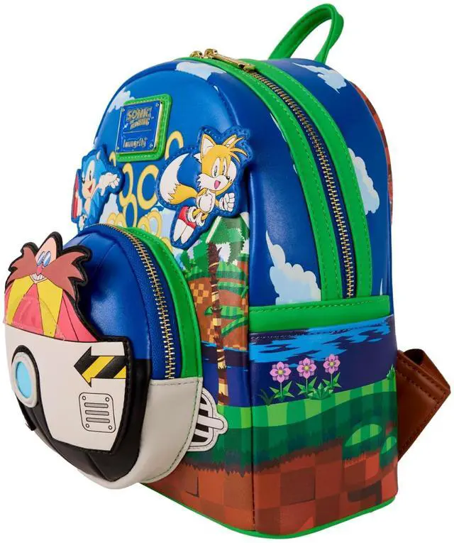 Alt view image 3 of 4 - Loungefly Sega Sonic The Hedgehog Mini Backpack