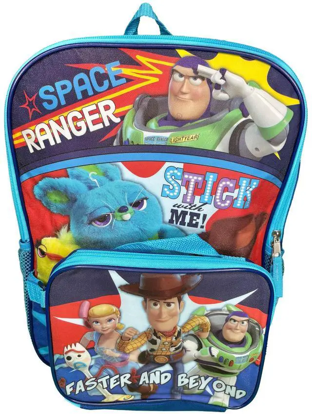 Main image of Disney Toy Story 16" School Backpack with Large Pocket & Rectangular Lunch Bag