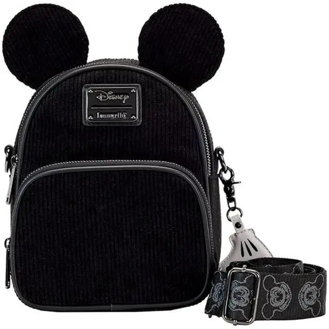 Main image of Mickey Mouse Classic Corduroy Convertible Mini Backpack and Crossbody Loungefly