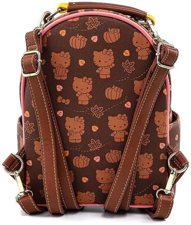 Alt view image 3 of 4 - Loungefly Sanrio Hello Kitty Pumpkin Spice Mini Backpack