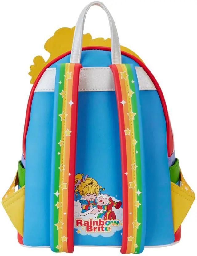 Alt view image 4 of 4 - Loungefly Rainbow Brite Cosplay Mini Backpack with side pockets