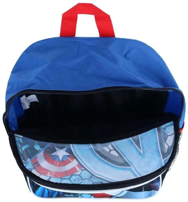 Alt view image 2 of 4 - Marvel Captain America Blue Boys 16 inch School Backpack