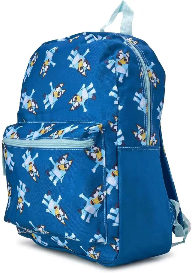 Alt view image 4 of 4 - Fast Forward All over print Nylon Bluey Kids Backpack 16" School Bookbag for Girls and Boys ages 3+