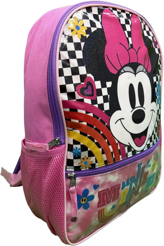 Alt view image 7 of 7 - Disney Minnie Mouse Girls School Backpack 16" with pockets